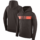Men's Cleveland Browns Nike Sideline Team Performance Pullover Hoodie Brown,baseball caps,new era cap wholesale,wholesale hats